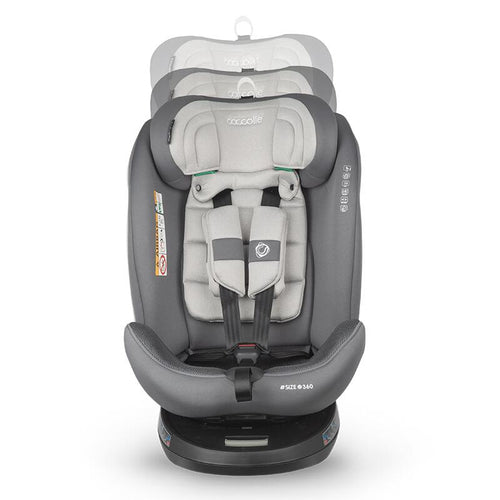 Coccolle Nova iSize 360° Kindersitz - Moonlit Grey